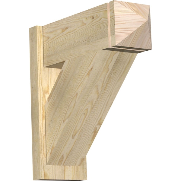 Ekena Millwork Traditional Rough Sawn Arts and Crafts Outlooker, Douglas Fir, 8"W x 22"D x 22"H OUT08X22X22TRA03RDF - main